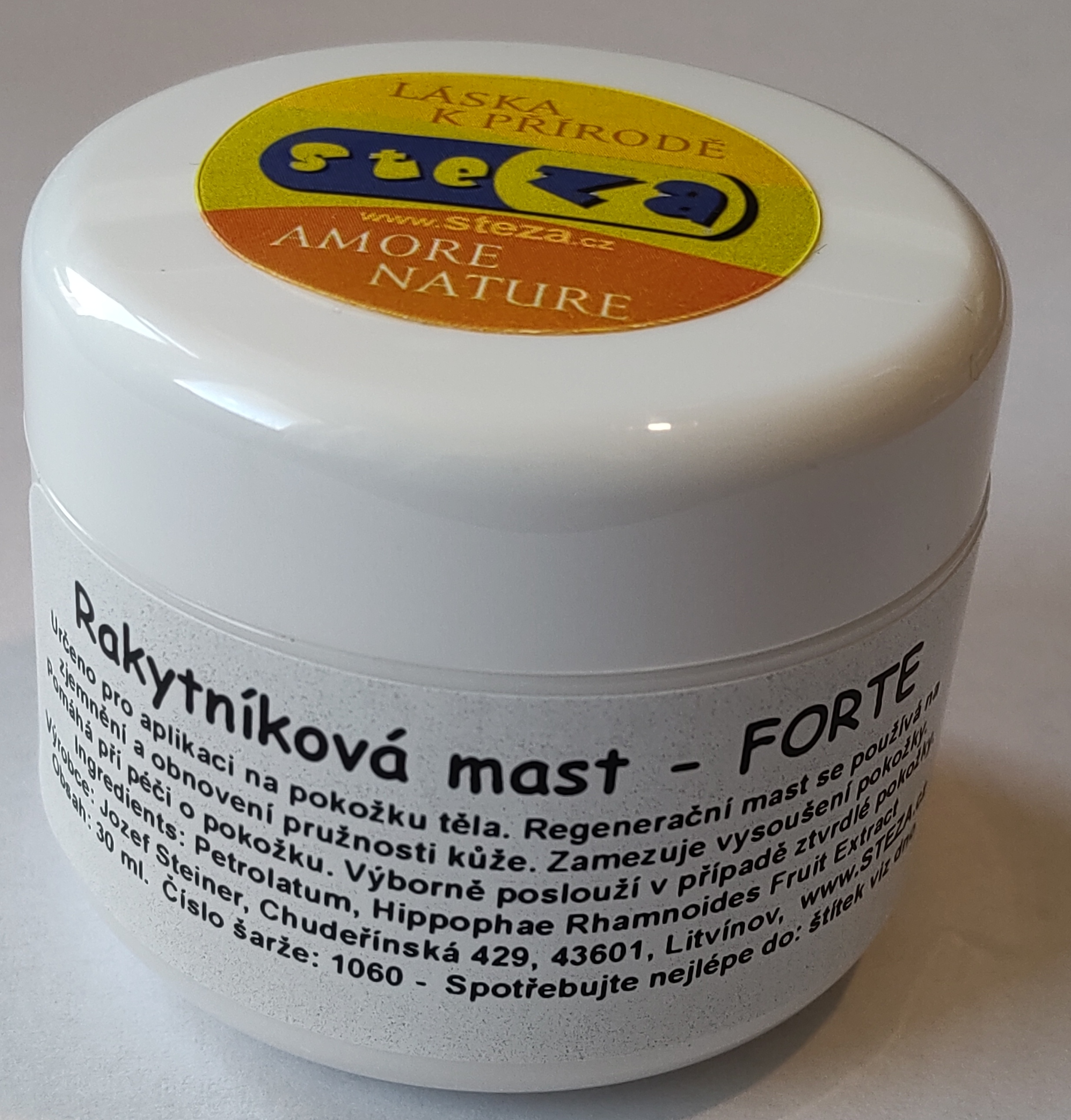 Tinktur - Rakytníková mast - FORTE 10 kelímek po 30 ml.