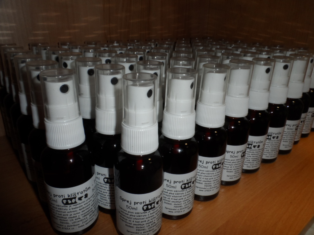 Tinktur - Sprej proti klíšťatům 10x 50 ml. + 1ks navíc jako dárek !