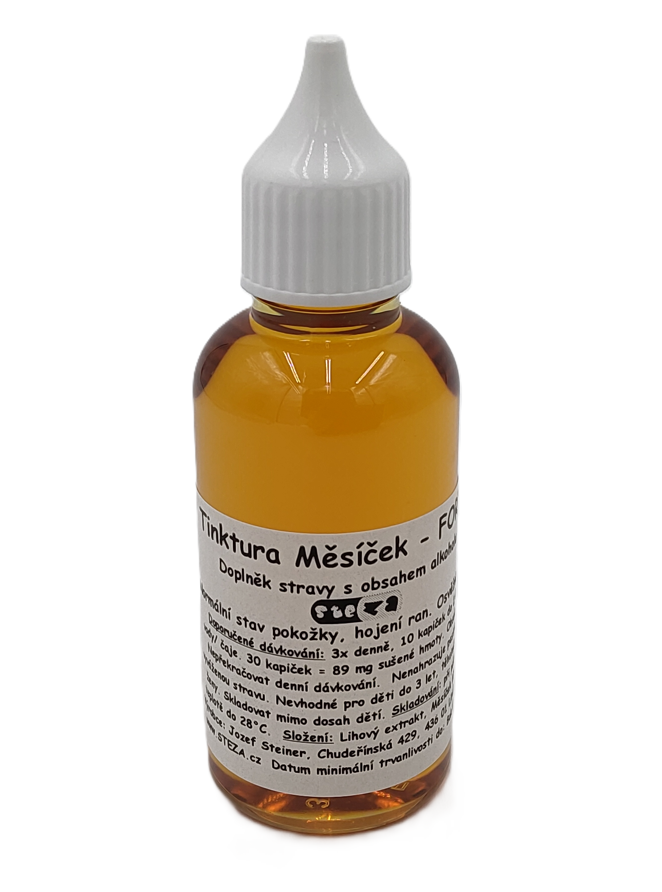 Tinktur - Tinktura Měsíček - FORTE 5x 50 ml. + 1ks navíc jako dárek !