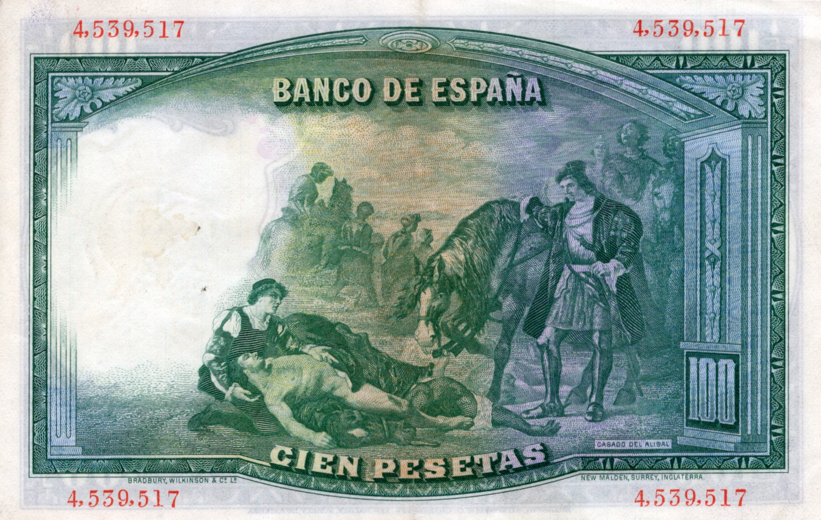 100 Pesetas 1931, Série 4539517