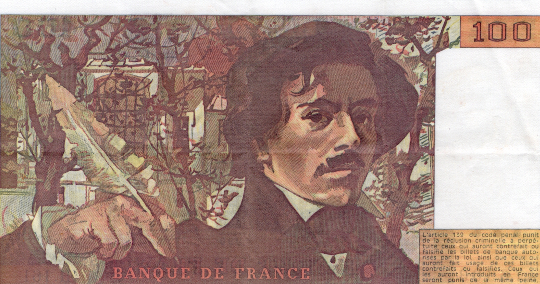 100 Francs 1990, Série H161 476503