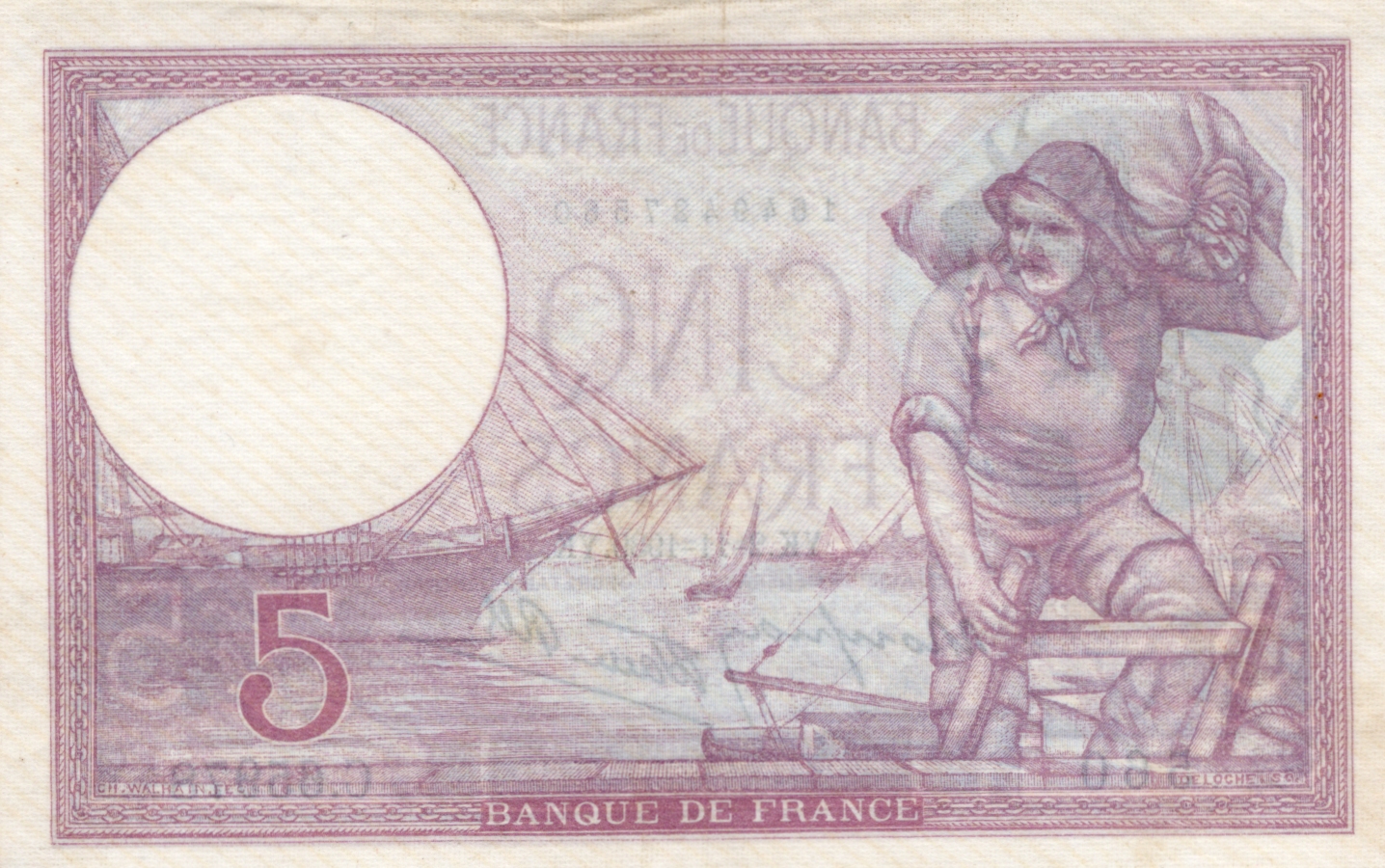 5 Francs 1939, Série 560 C65978
