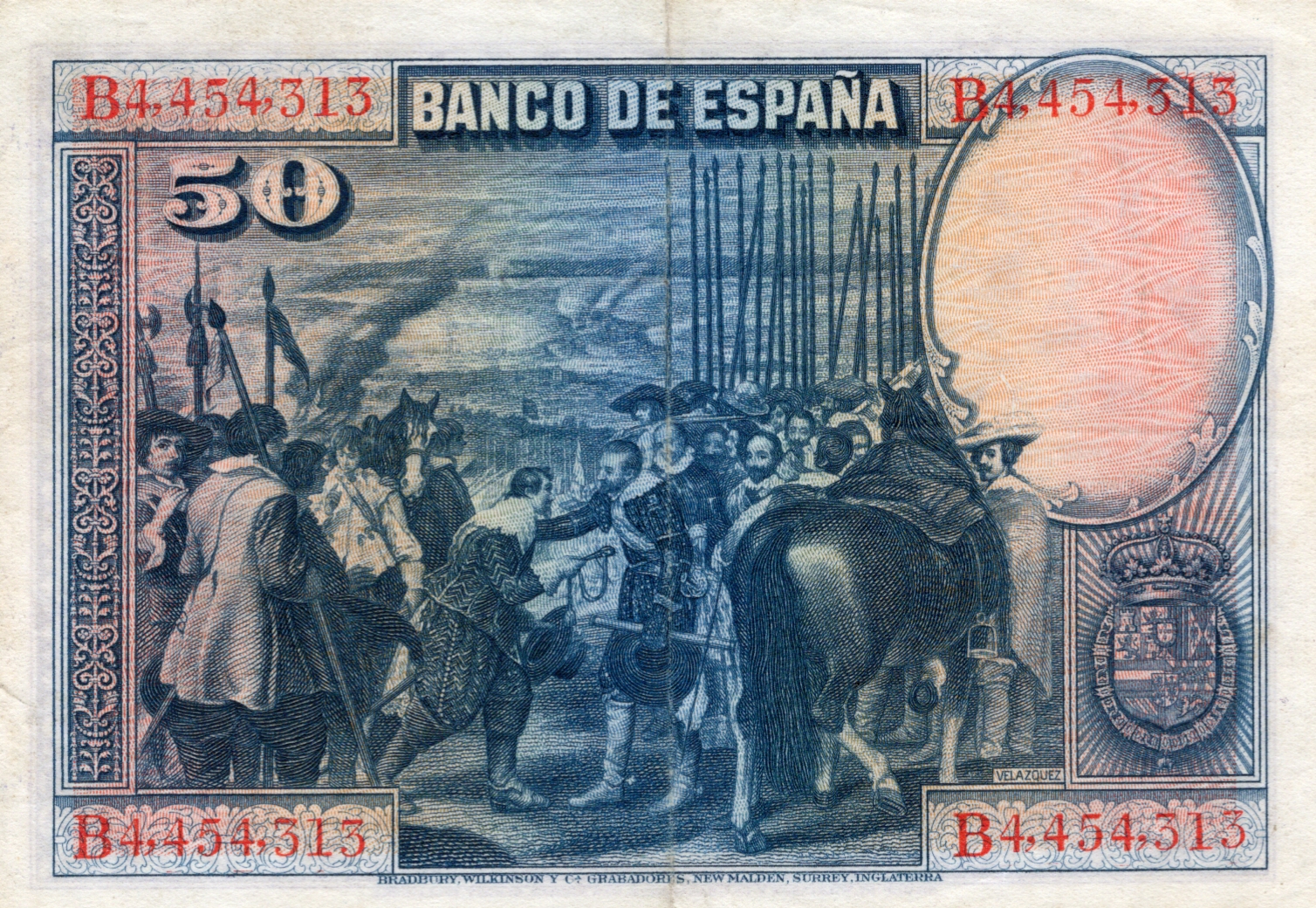 50 Pesetas 1928, Série B4 454313