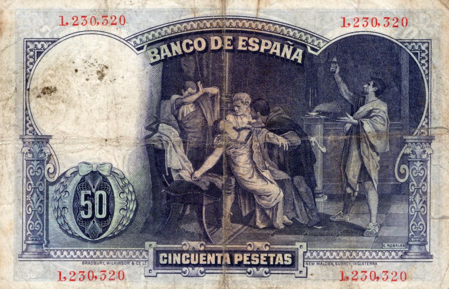 50 Pesetas 1931, Série 1230320