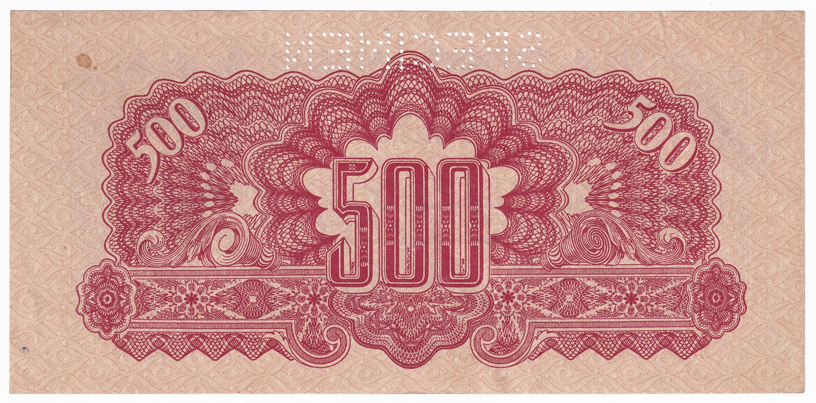 Bankovka 500 Korun 1944, SPECIMEN, AT 162887