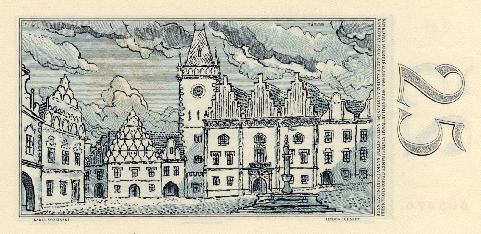 Bankovka 25 korun 1961 UNC, Série Q09 605470