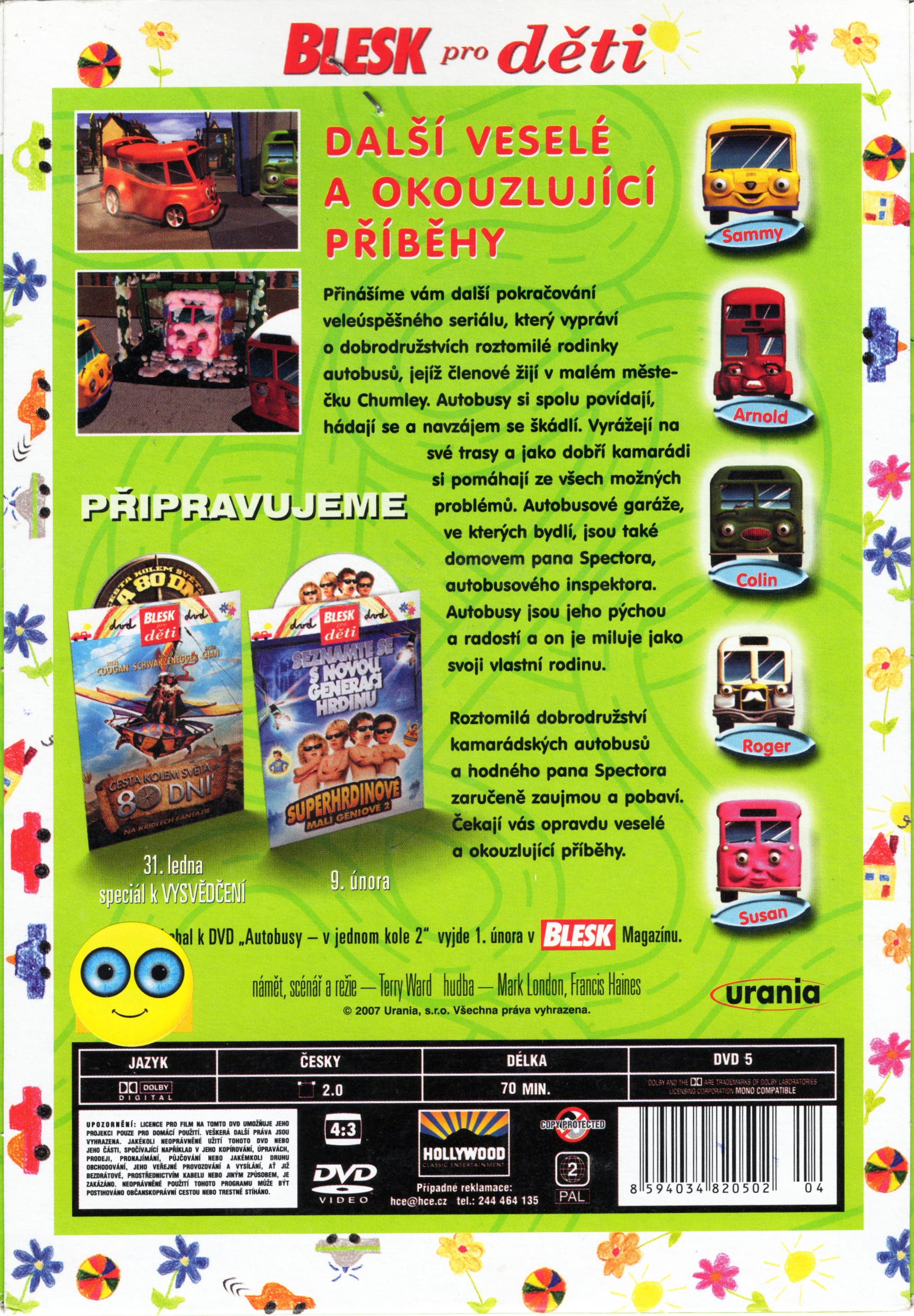 DVD Pohádka Autobusy v jednom kole 2