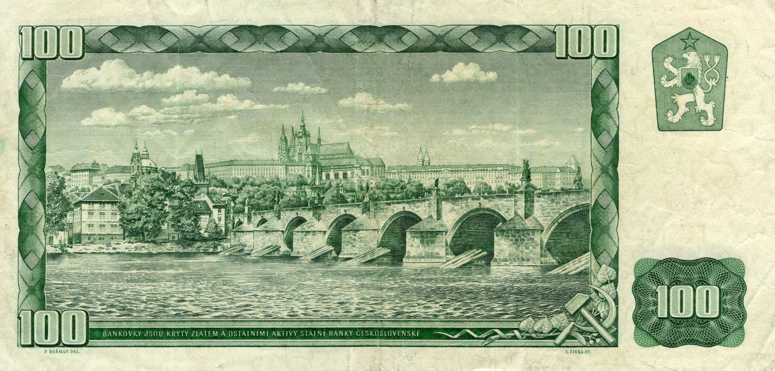 Bankovka 100 Korun 1961, Série G 49 399556