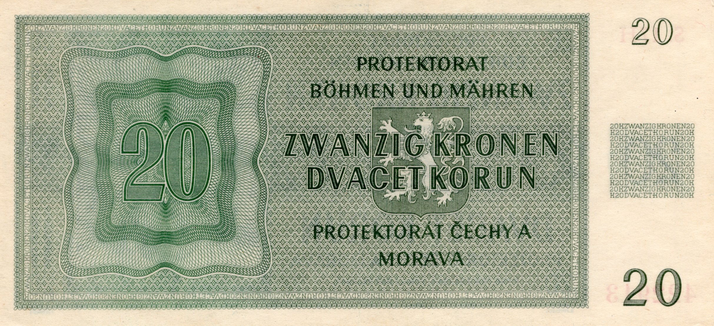 Dvacet korun 1944, S.17H 422913