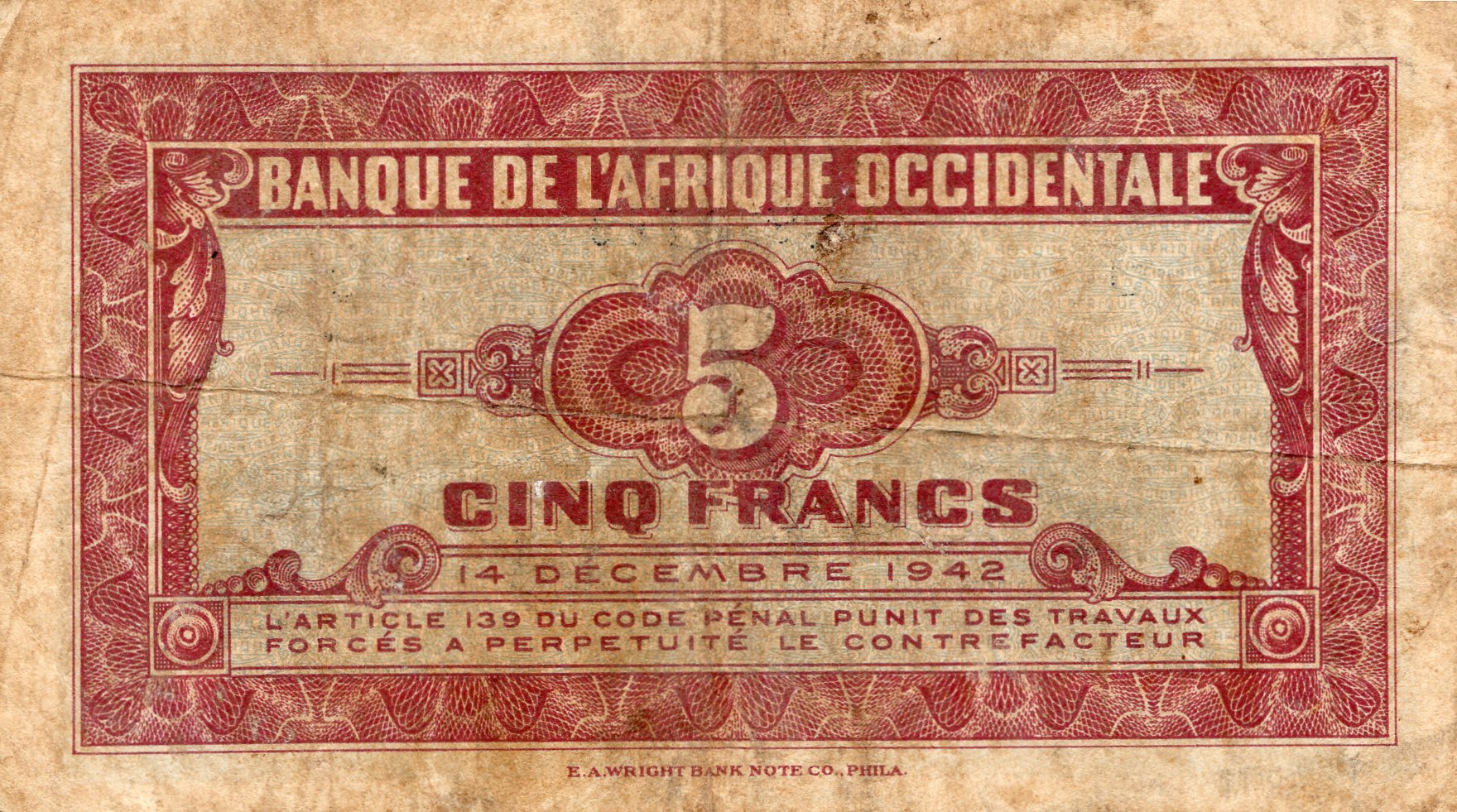 5 Franků 1942, Série U 0911199
