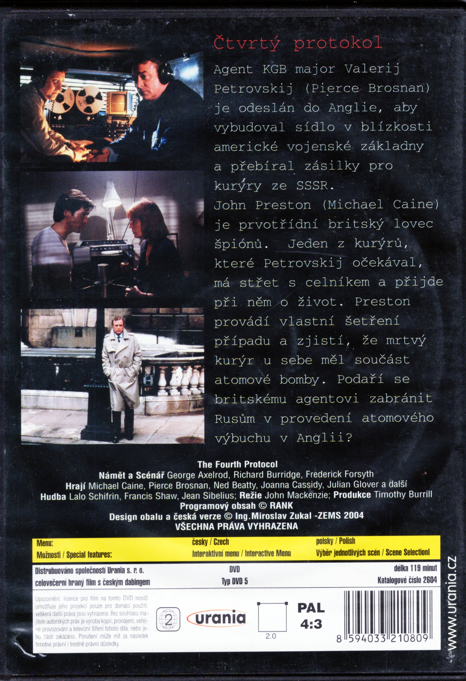 DVD Čtvrtý protokol