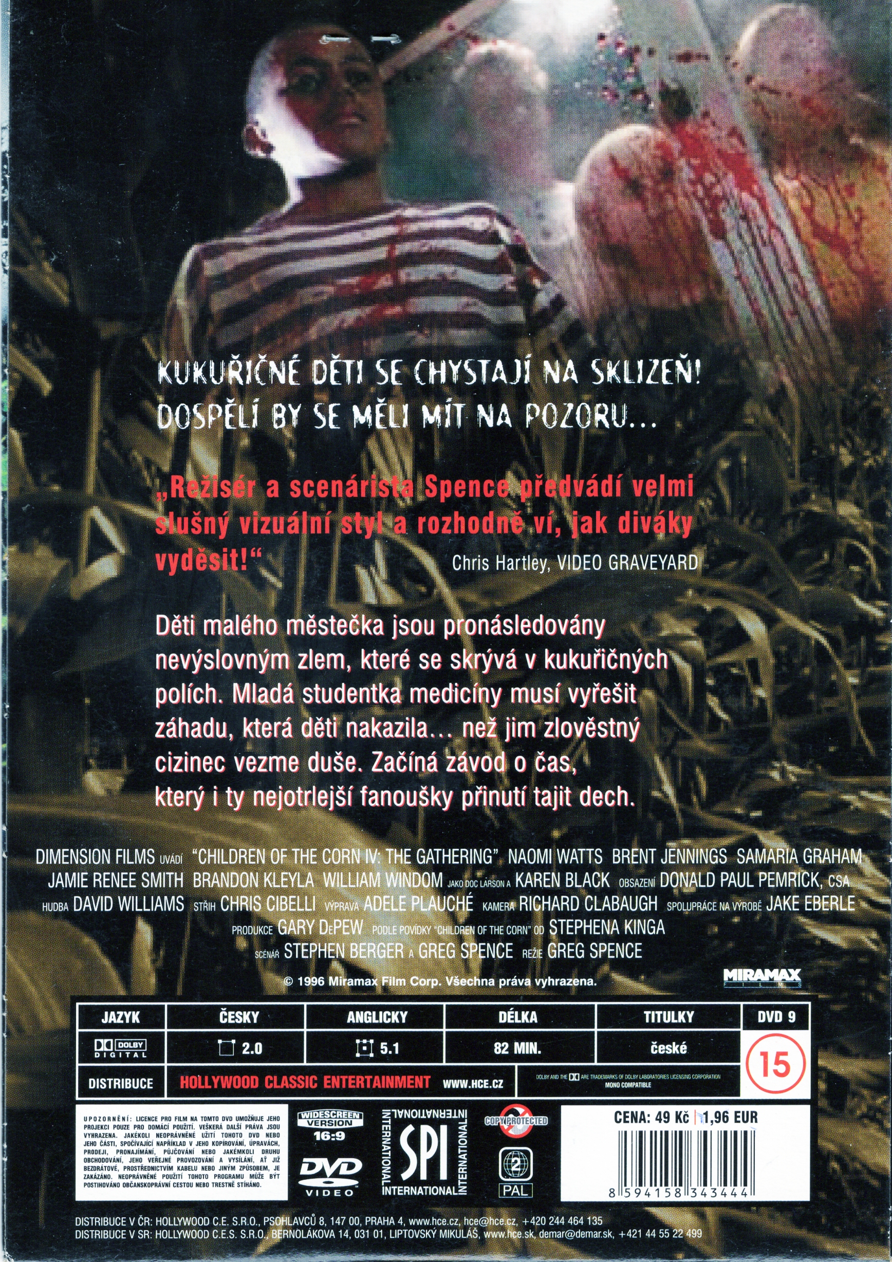 DVD HOROR - KUKUŘIČNÉ DĚTI - ZJEVENÍ