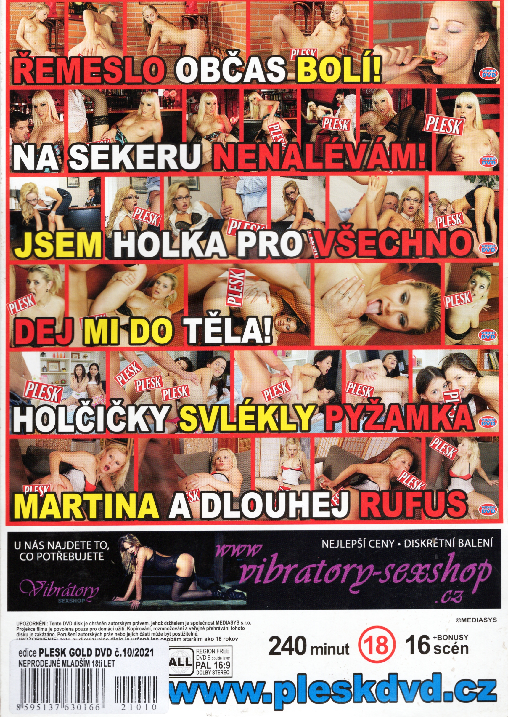 DVD PORNO - PLESK - Kristína, Řemeslo občas dokáže bolet !
