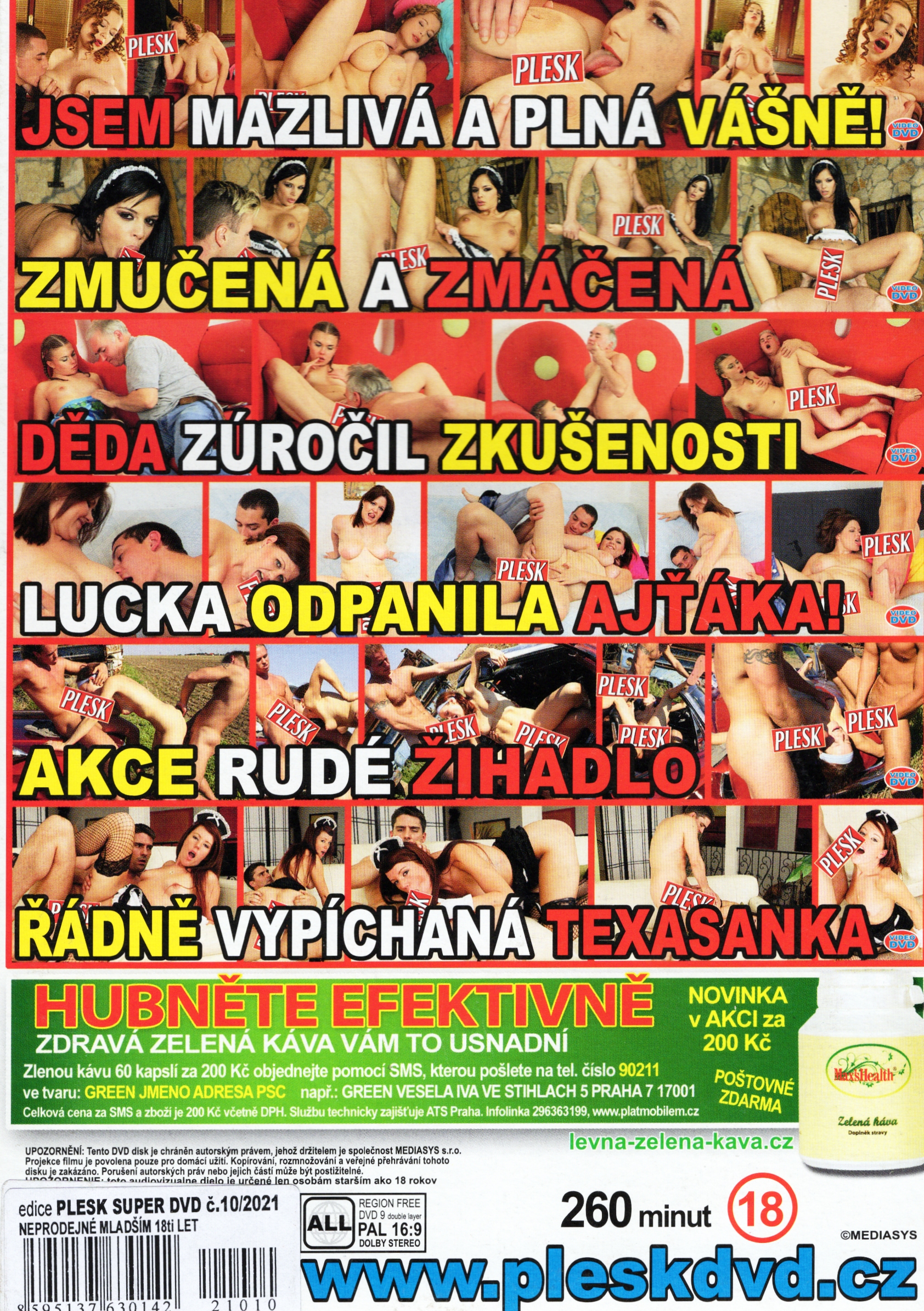 DVD PORNO - PLESK - Lea, Jsem mazlivá a plná vášně !