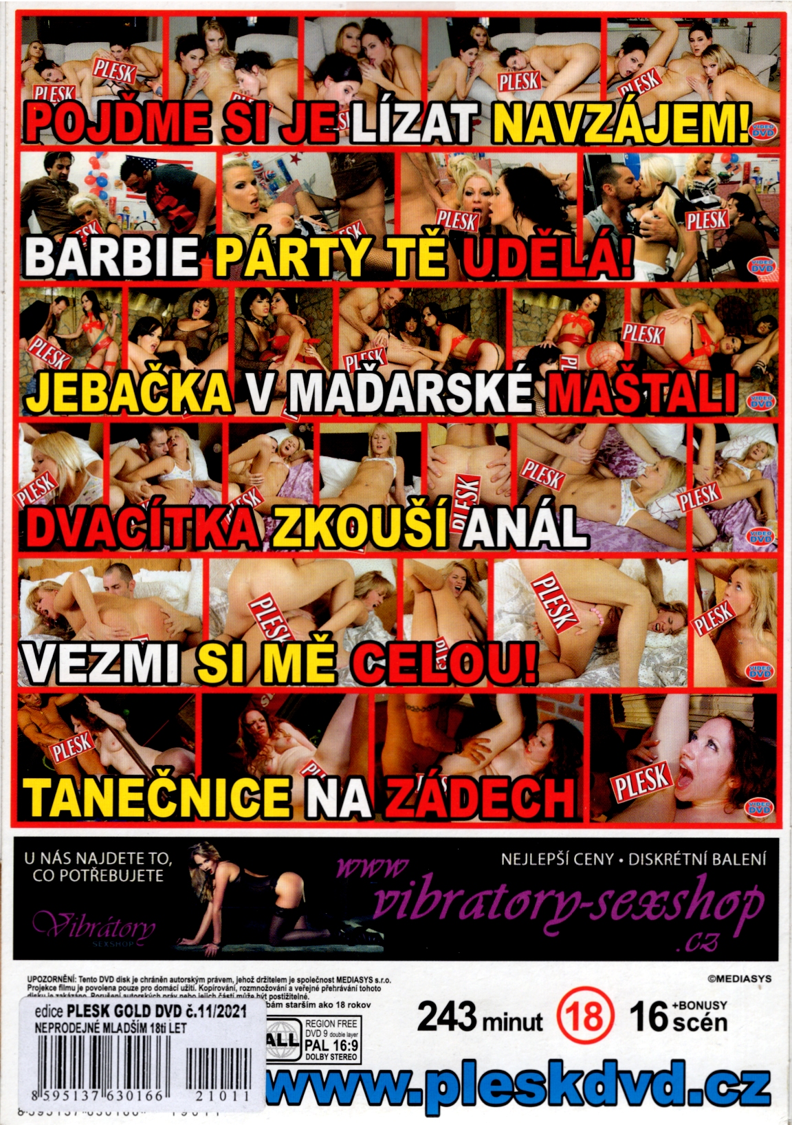 DVD PORNO - PLESK GOLD - Gabriela 23 let, Pojďme si je lízat navzájem !