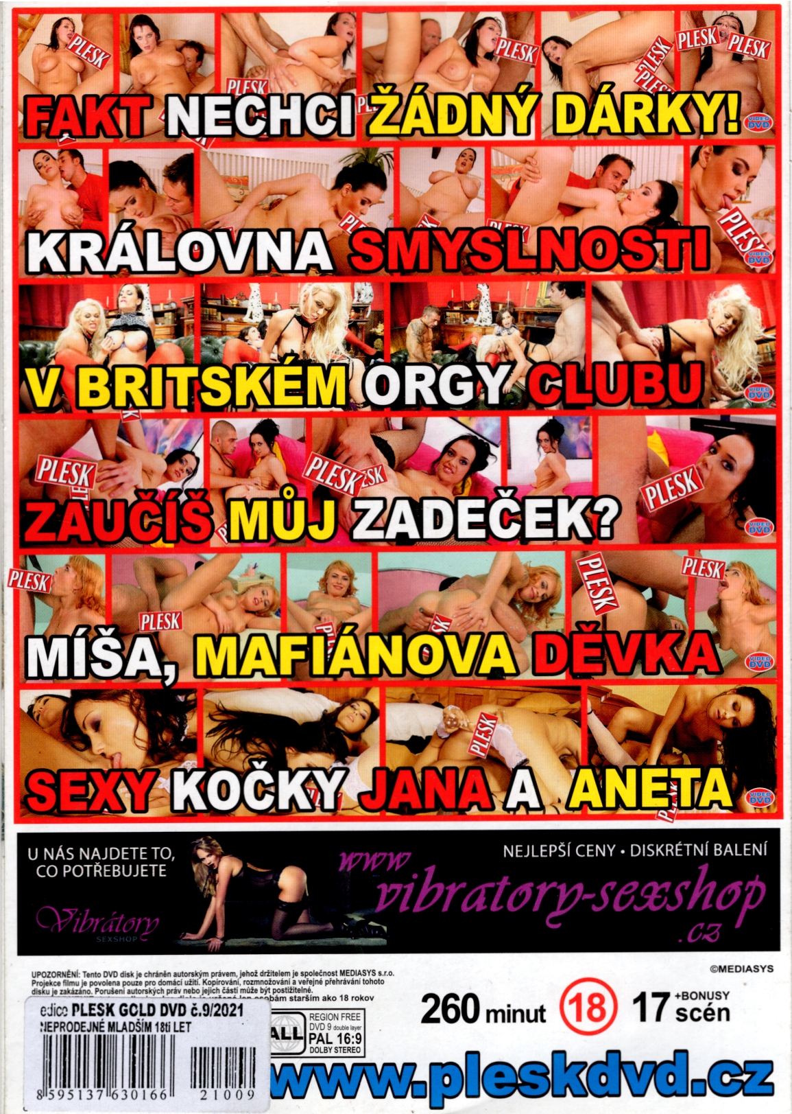 DVD PORNO - PLESK GOLD - Marcela 25 let, Fakt nechci žádný dárky !