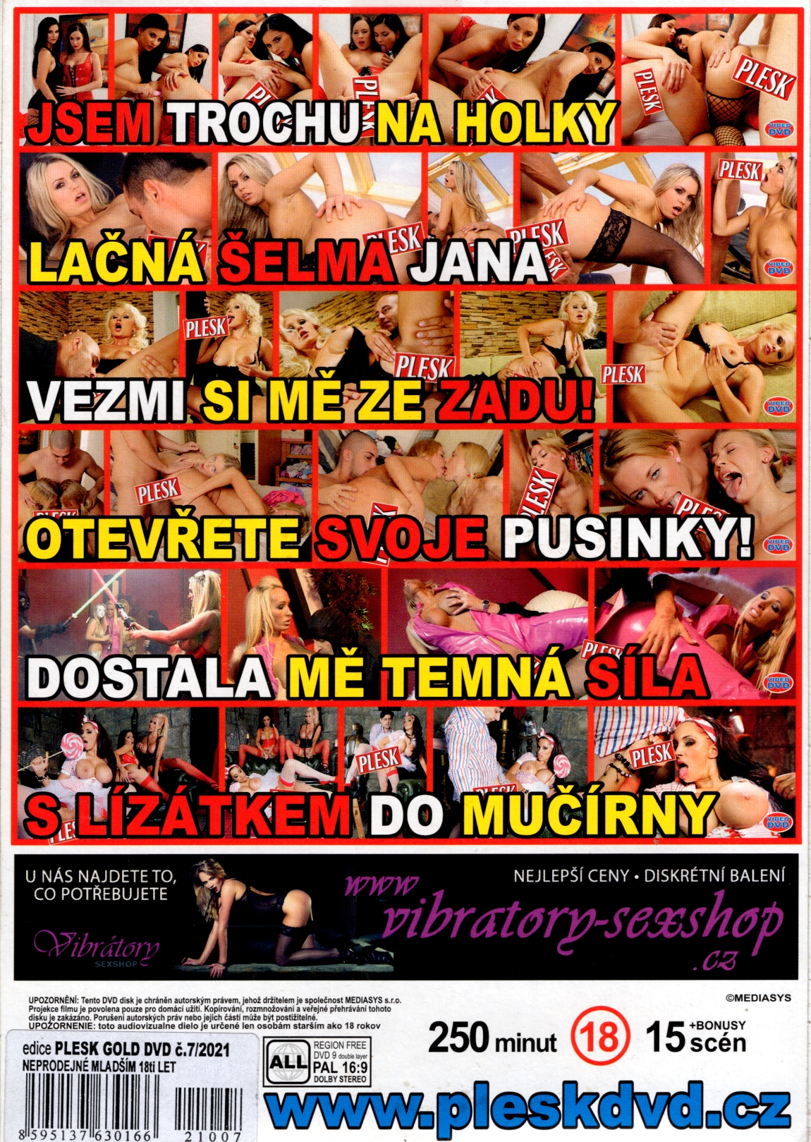 DVD PORNO - PLESK GOLD - Markéta 30 let, Myslím, že jsem trochu na HOLKY