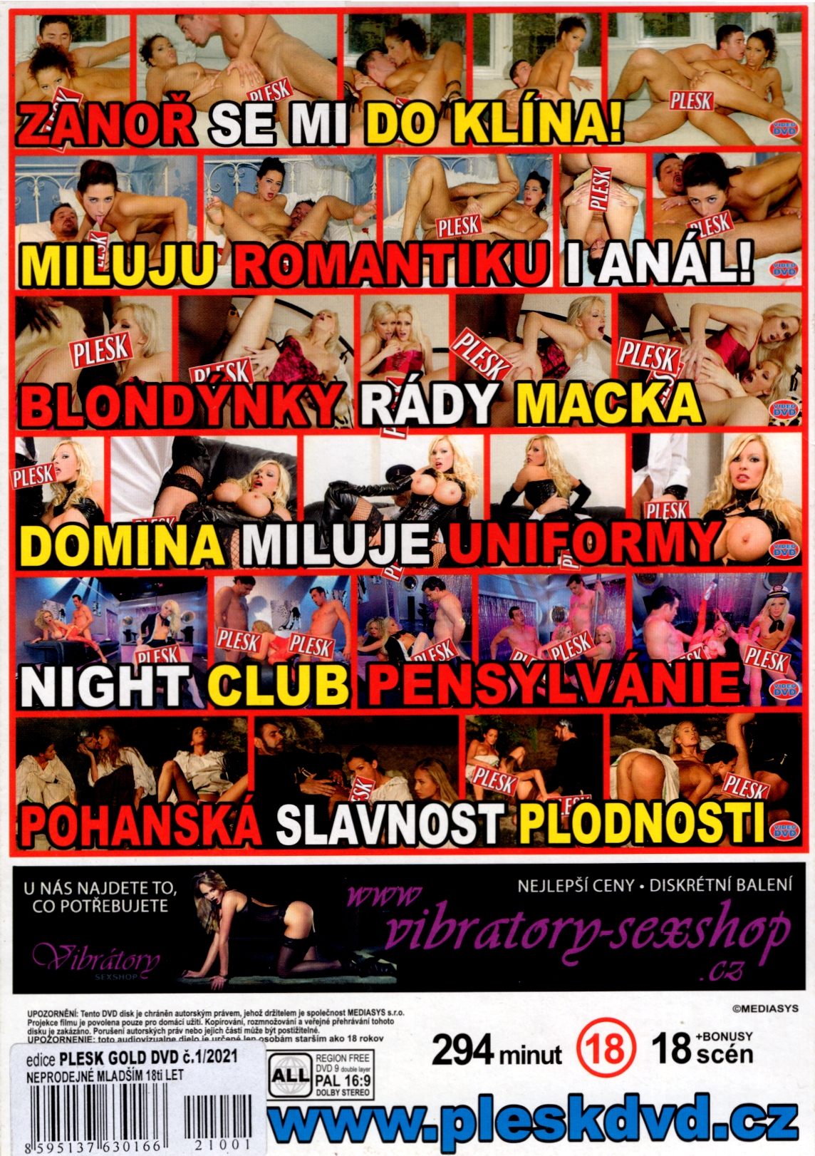 DVD PORNO - PLESK GOLD - Viktorie 22 let, Zanoř se mi do klína !