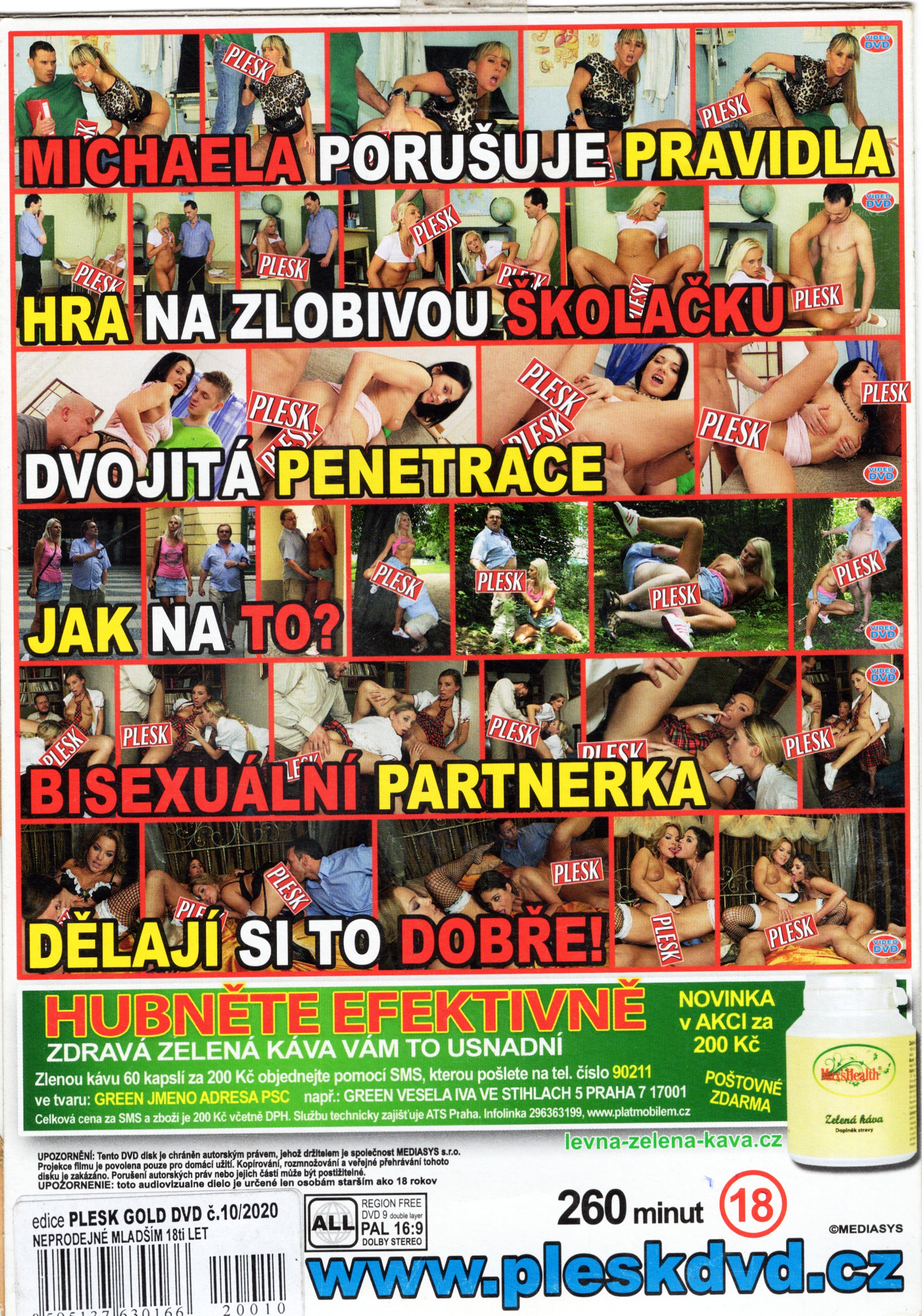 DVD PORNO - PLESK - Porušila jsem všechna pravidla ! - 260 MINUT !!!