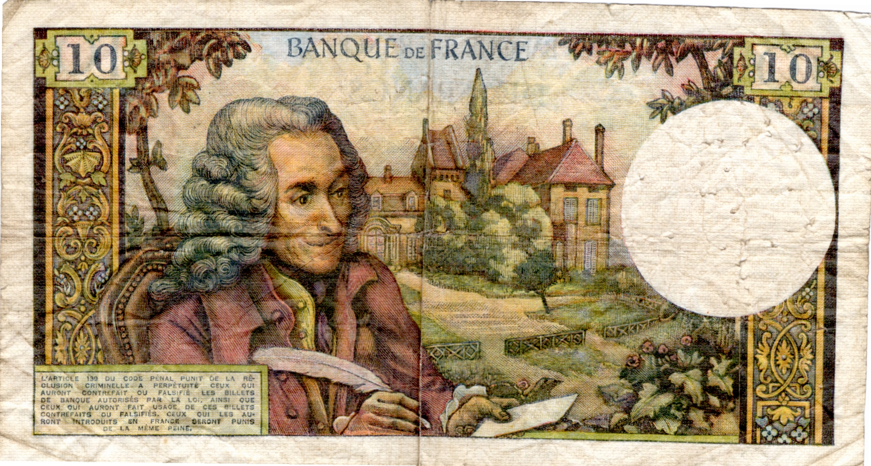 Francouzská Bankovka 10 Francs 1972 - G765 18461
