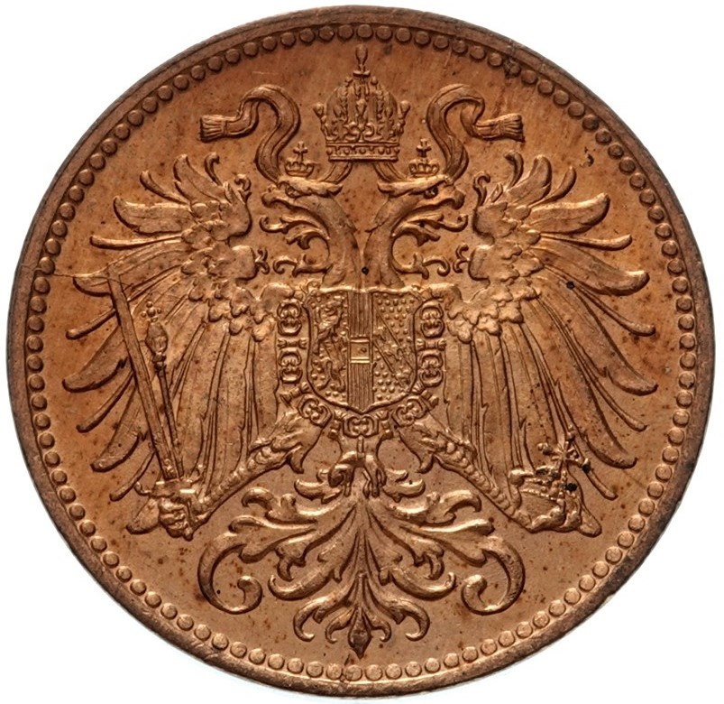 Mince 2 haléř 1914, František Josef I. Ražební lesk 0/0, 4049