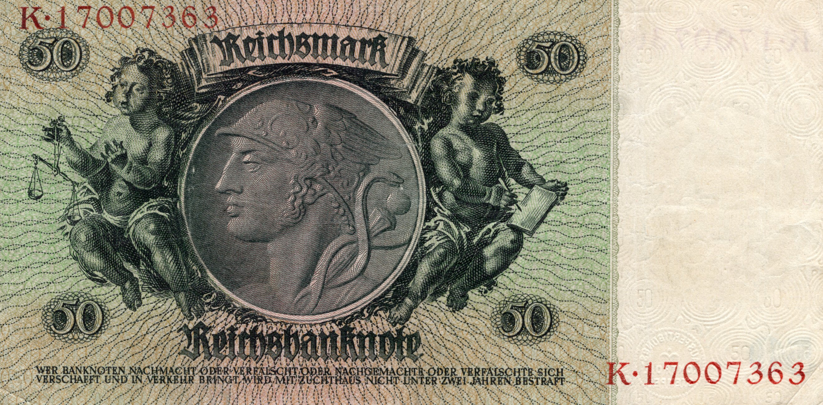 50 Reichsmark 1933, Série K 17007363