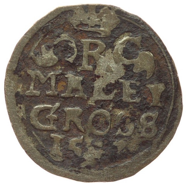 Pěkný Stříbrný Malý groš, Praha - Rudolf II., Rok 1500, Kod 4060