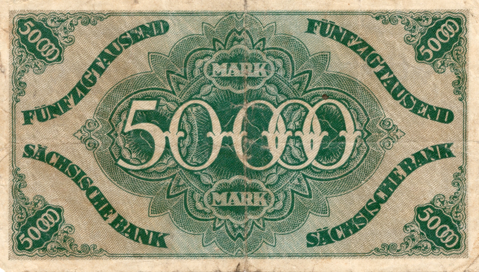 Bankovka 50 000 Marek 1923 Série 019278 D