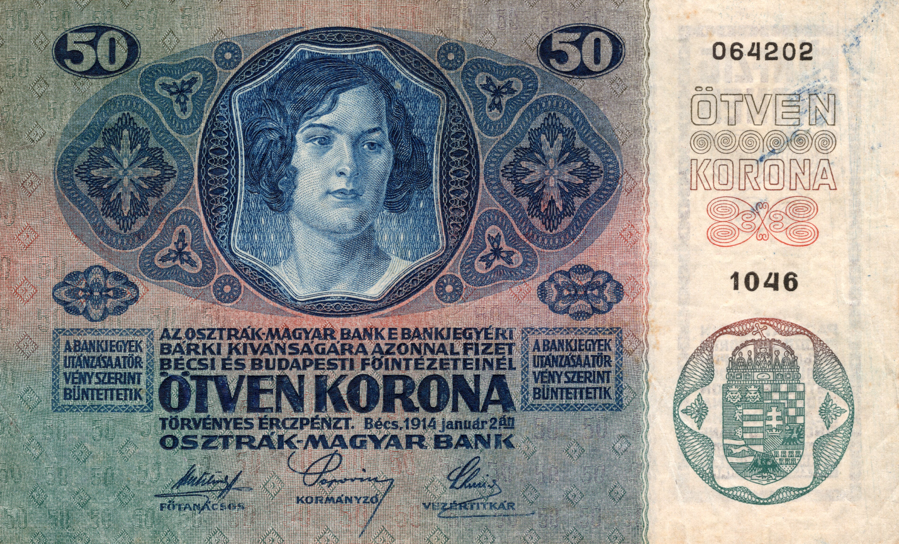 Rakousko-Uhersko 50 Kronen 1914