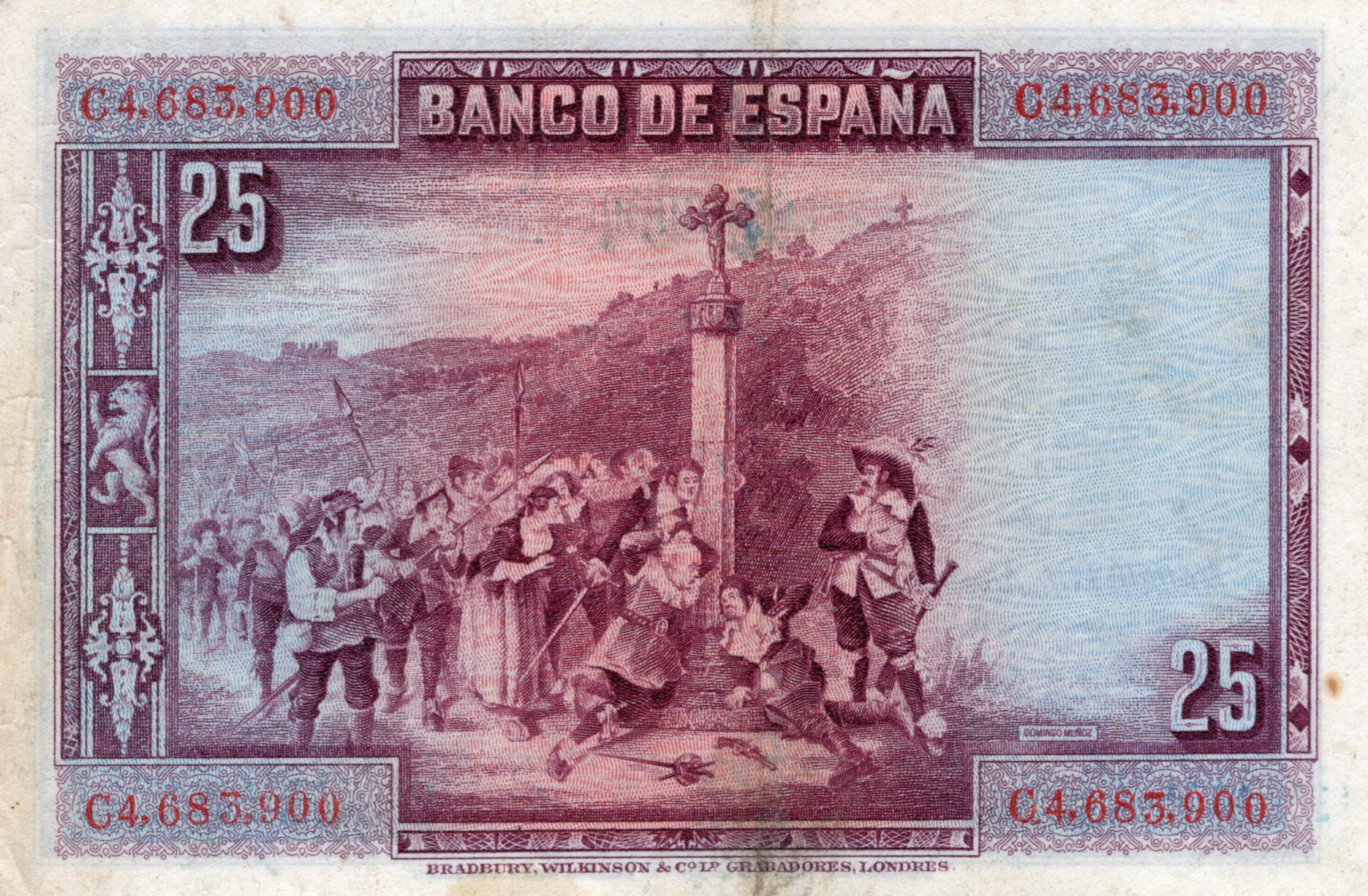 25 pesetas 1928, C4 683 900