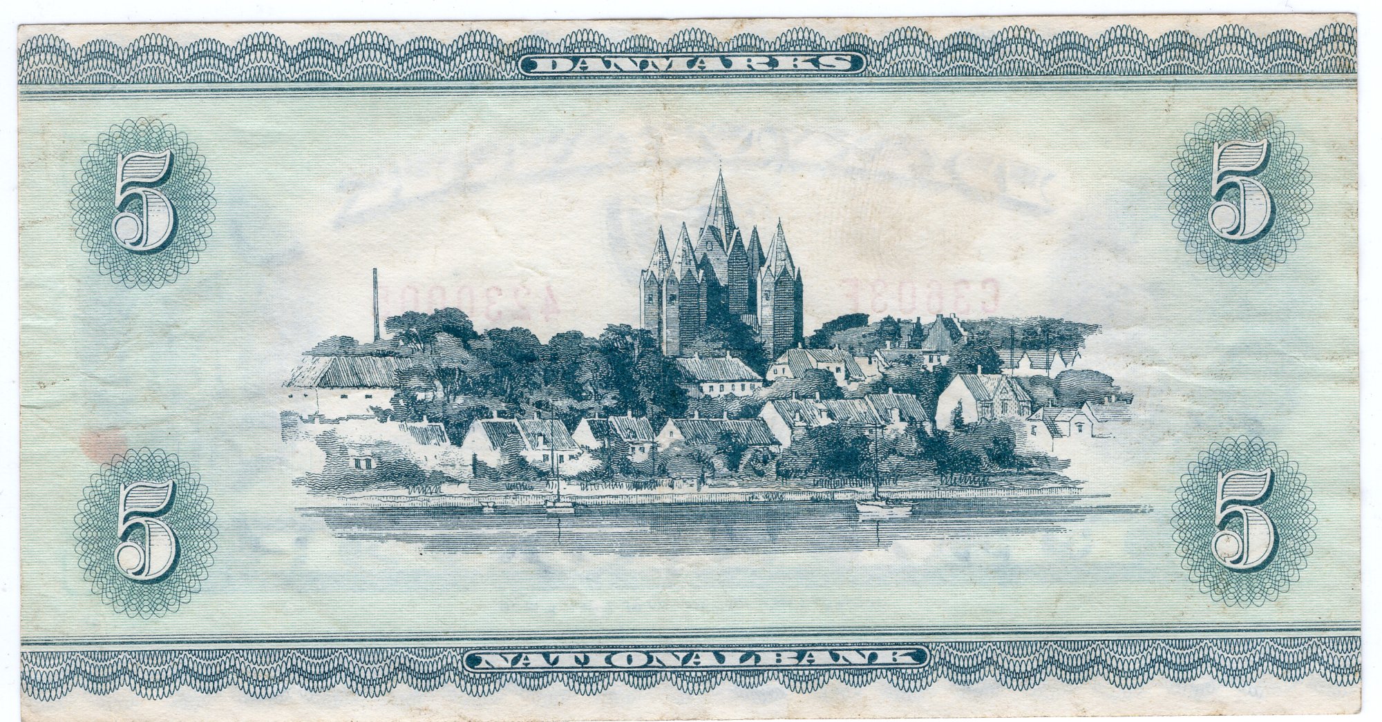 5 DANMARK 1936, FEM KRONER, C3603F - 4230005