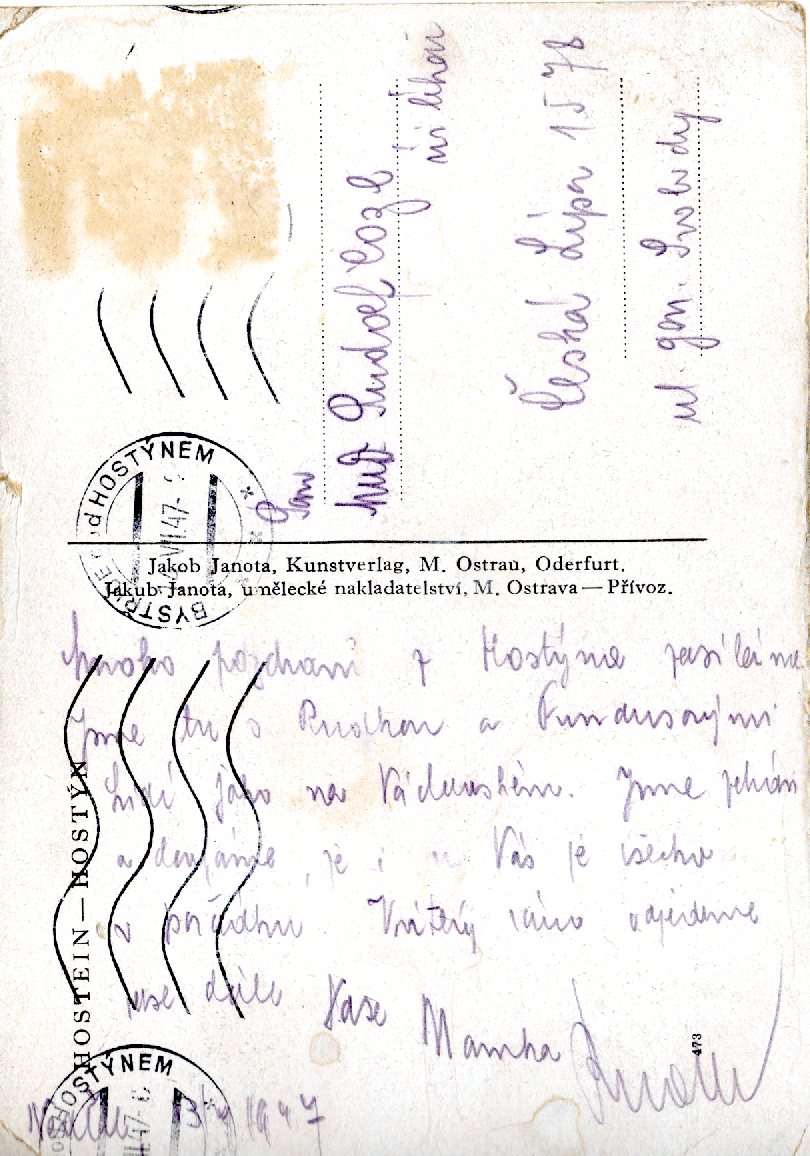 Stará Pohlednice - Hostýn 1947
