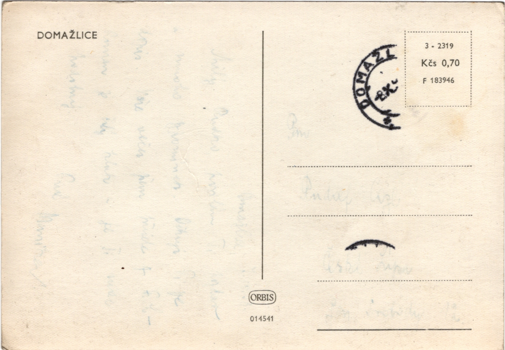 Stará Pohlednice A18, Domažlice - celkový pohled