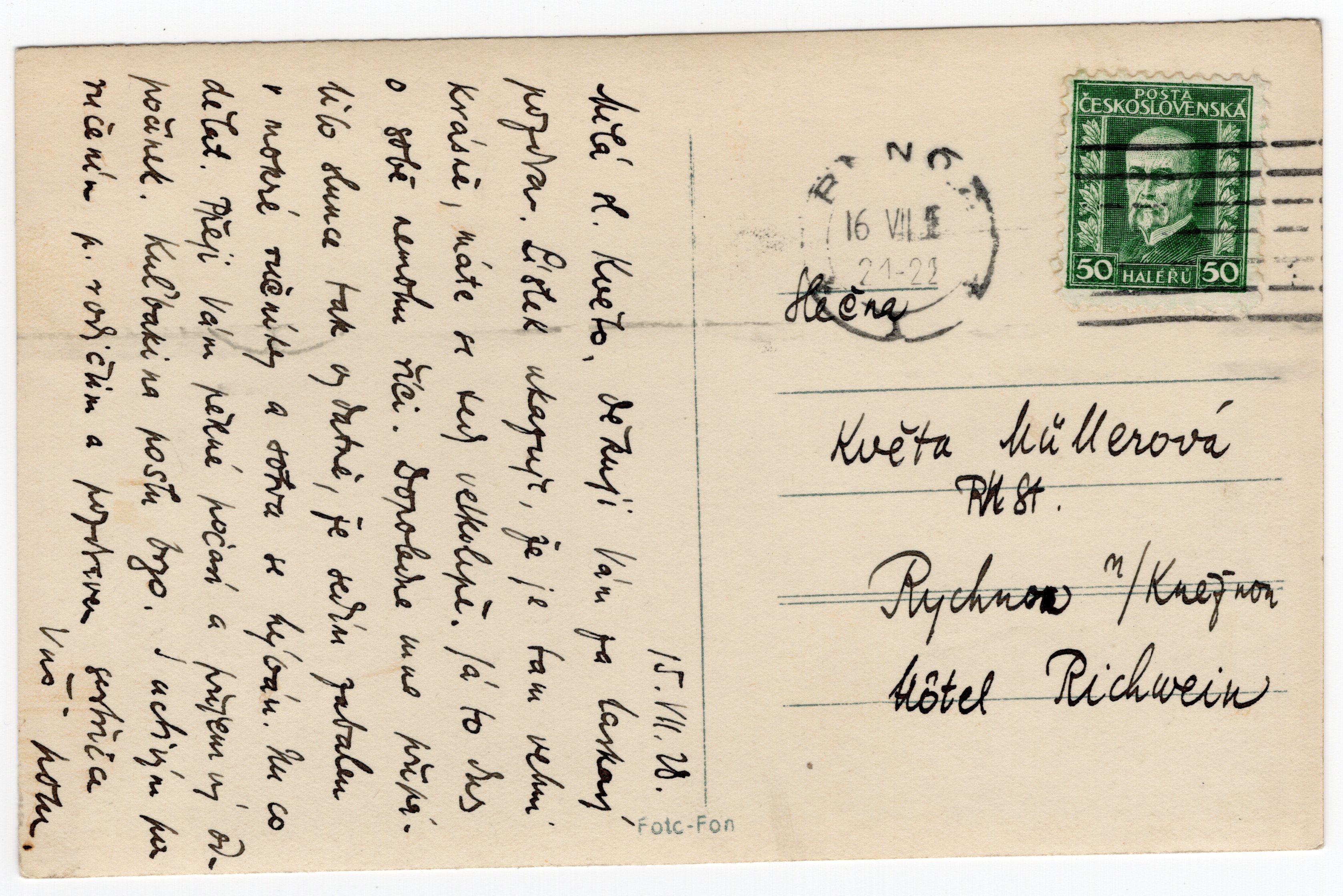 Stará Pohlednice BRNO 3537, 1928