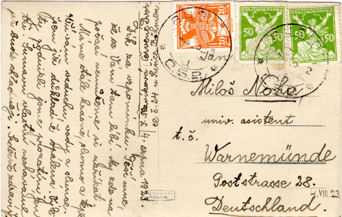 Stará Pohlednice Sušice na Šumavě Pohled s vrchu Andělů strážných, rok 1923