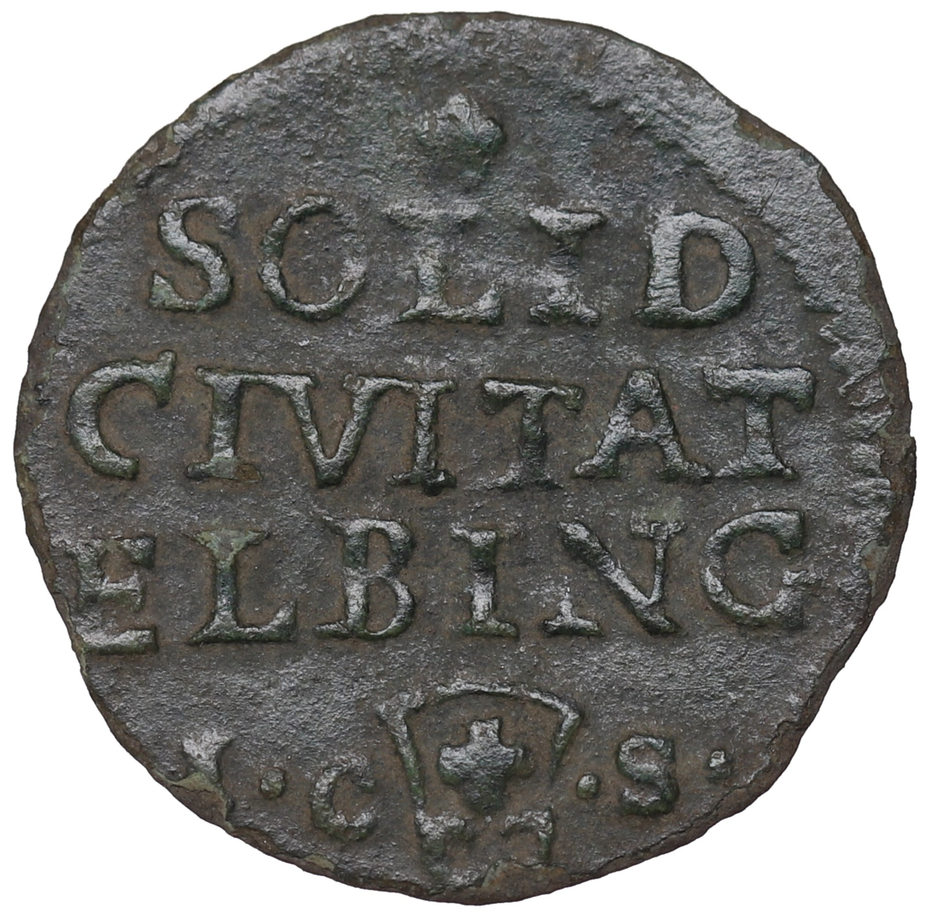 Stará mince August III Sas, Shelag 1763, Elbląg