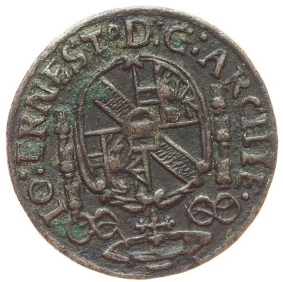 Stříbrná mince 1 Krejcar 1694, Salzburg, 1/1, 4050