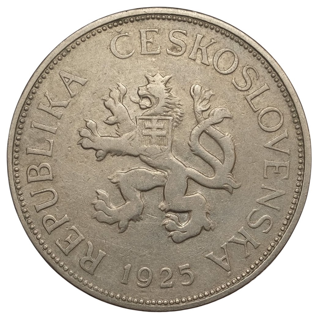 Stříbrná mince 5 Korun 1925 G, VZÁCNÁ !!!