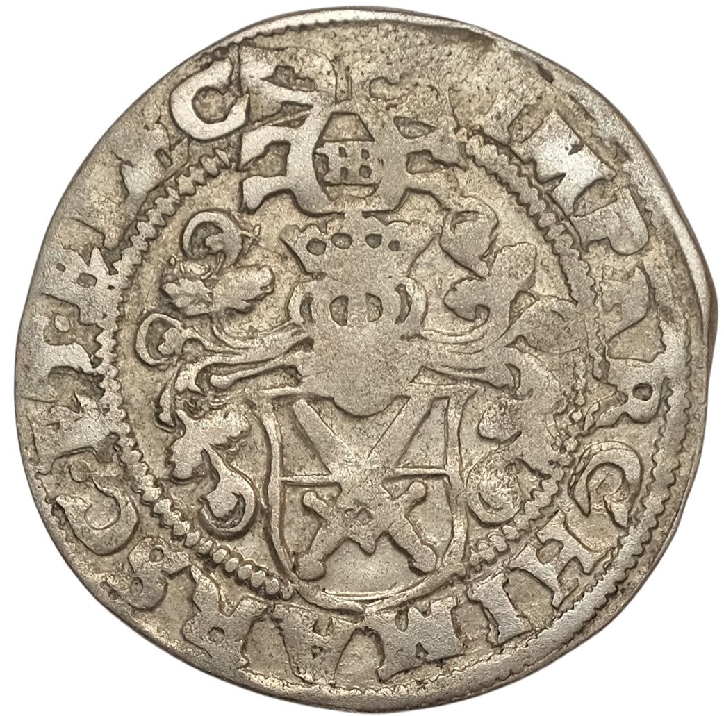 Stříbrná mince Hans Biener, Drážďany - Rok 1566, 2.61 gramů, Činžovní groš