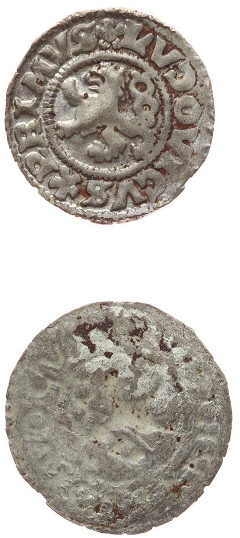 Stříbrné malé bílé mince, 2ks ! Rok 1520, Kod 4056