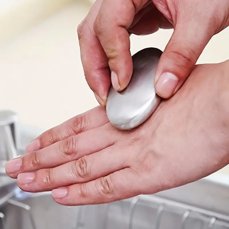 Oválné mýdlo z nerezové oceli - na odstranění zápachu z rukou. Super !