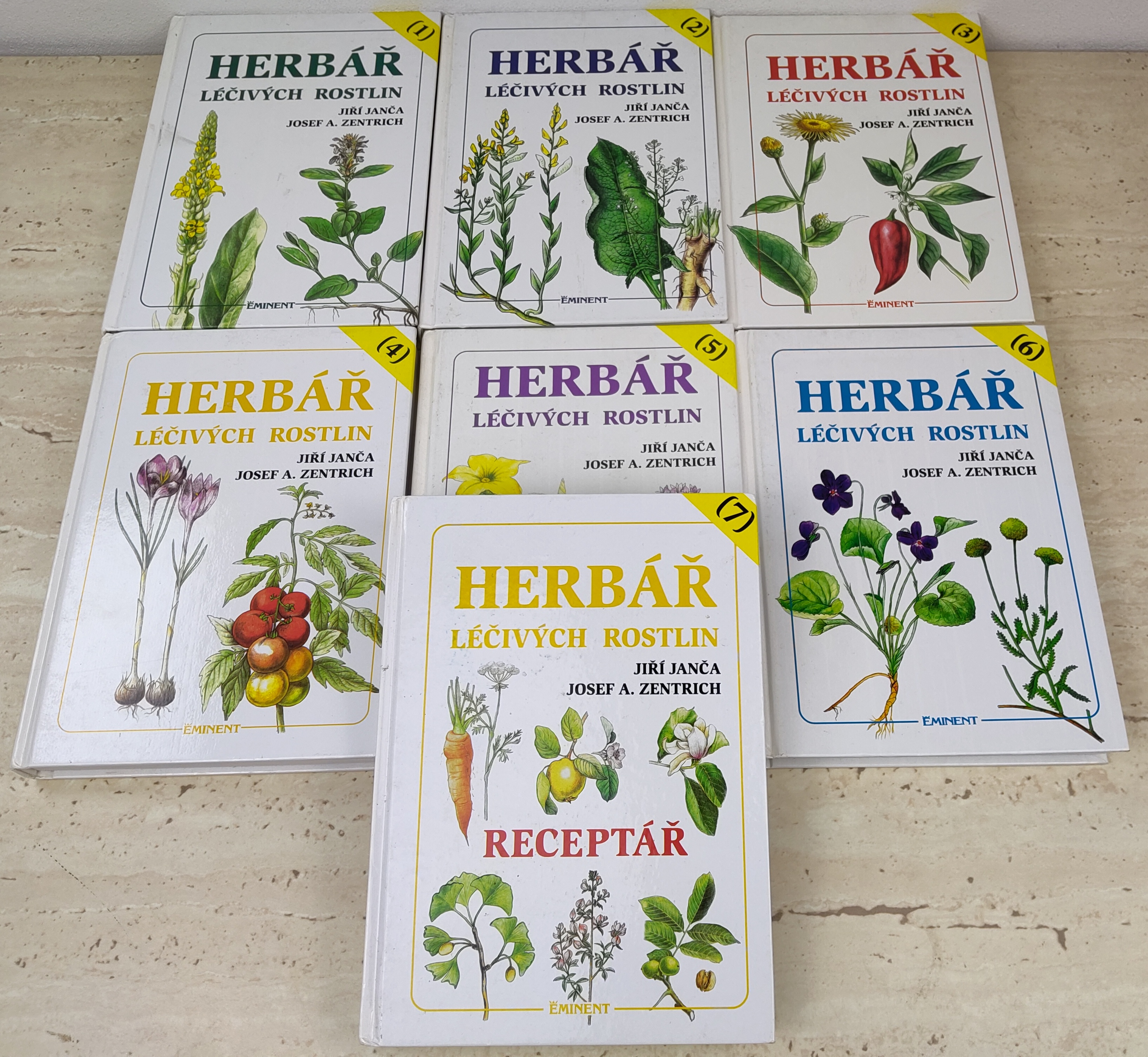 Herbář léčivých rostlin 1-7.díl Janca Zentrich