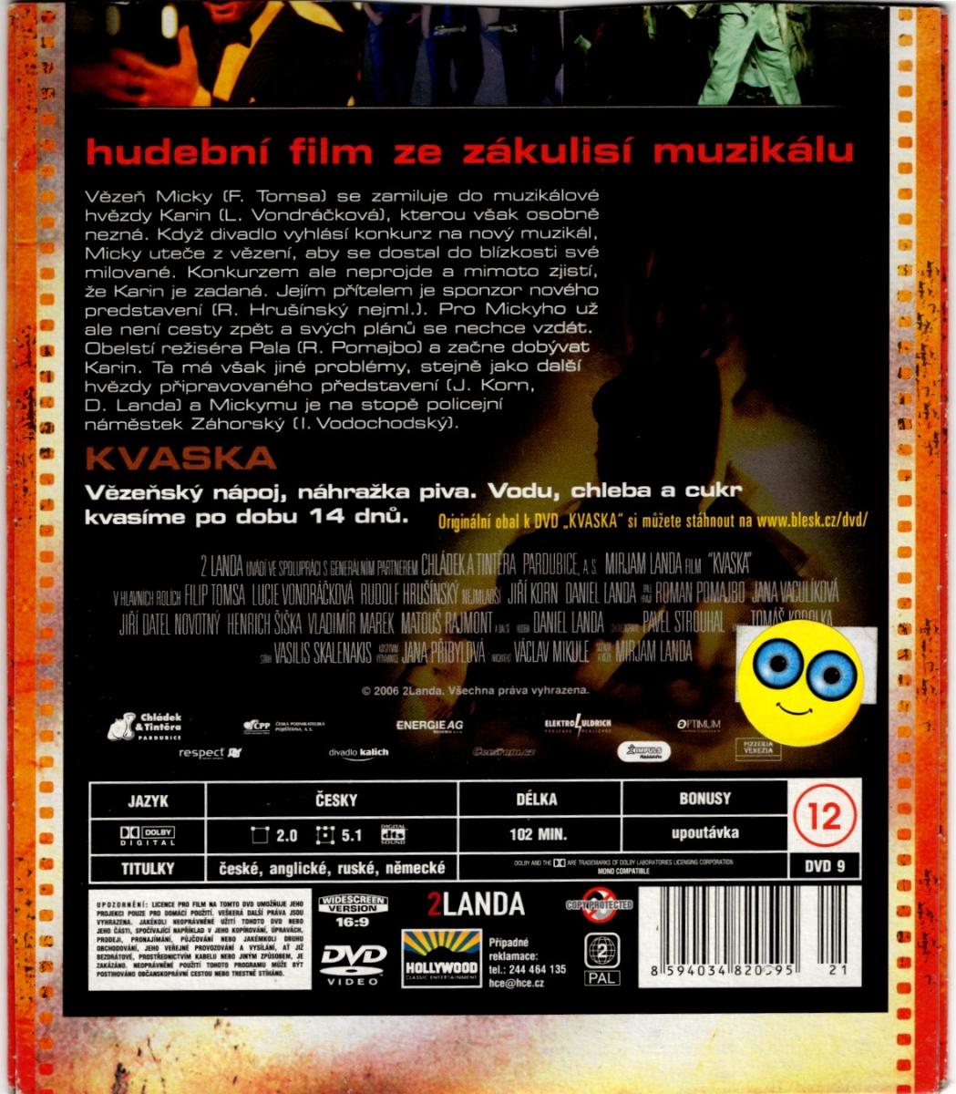 DVD Kvaska - Ze zákulisí Muzikálu