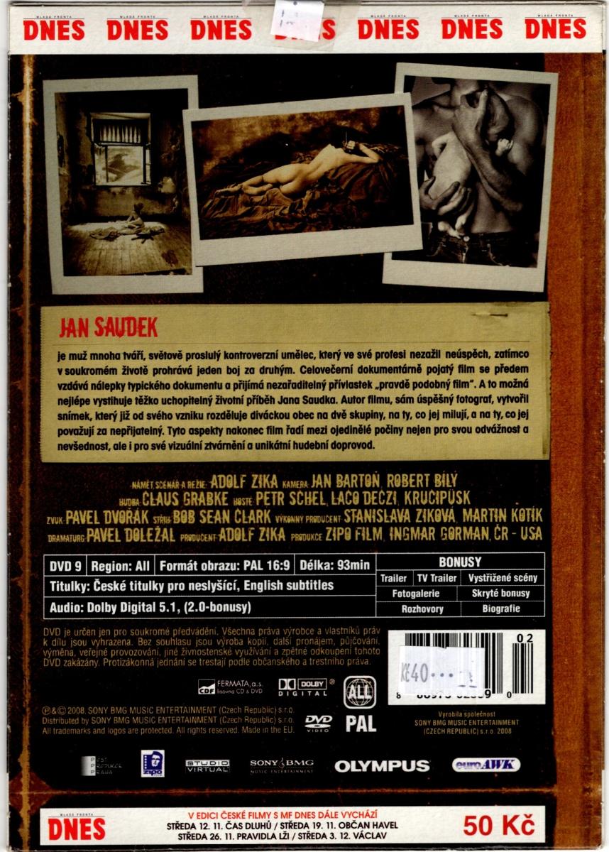 DVD Jan Saudek - V pekle svých vášní Ráj v nedohlednu