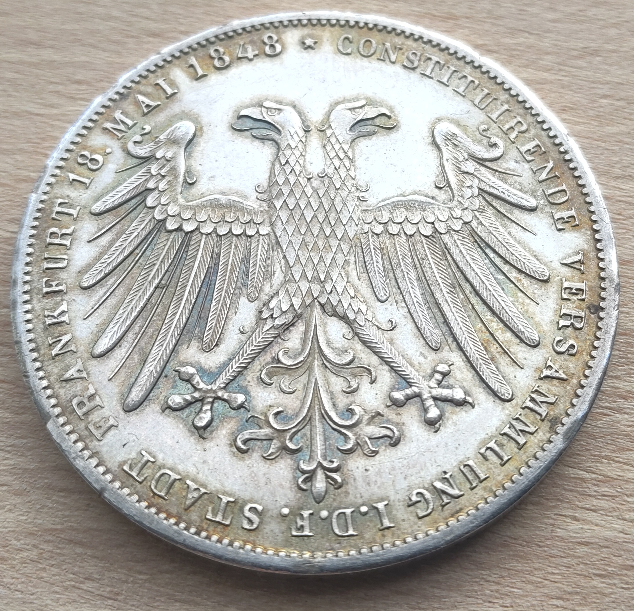 Velice Vzácná dvojitá guldenová stříbrná mince z roku 1848 !!!