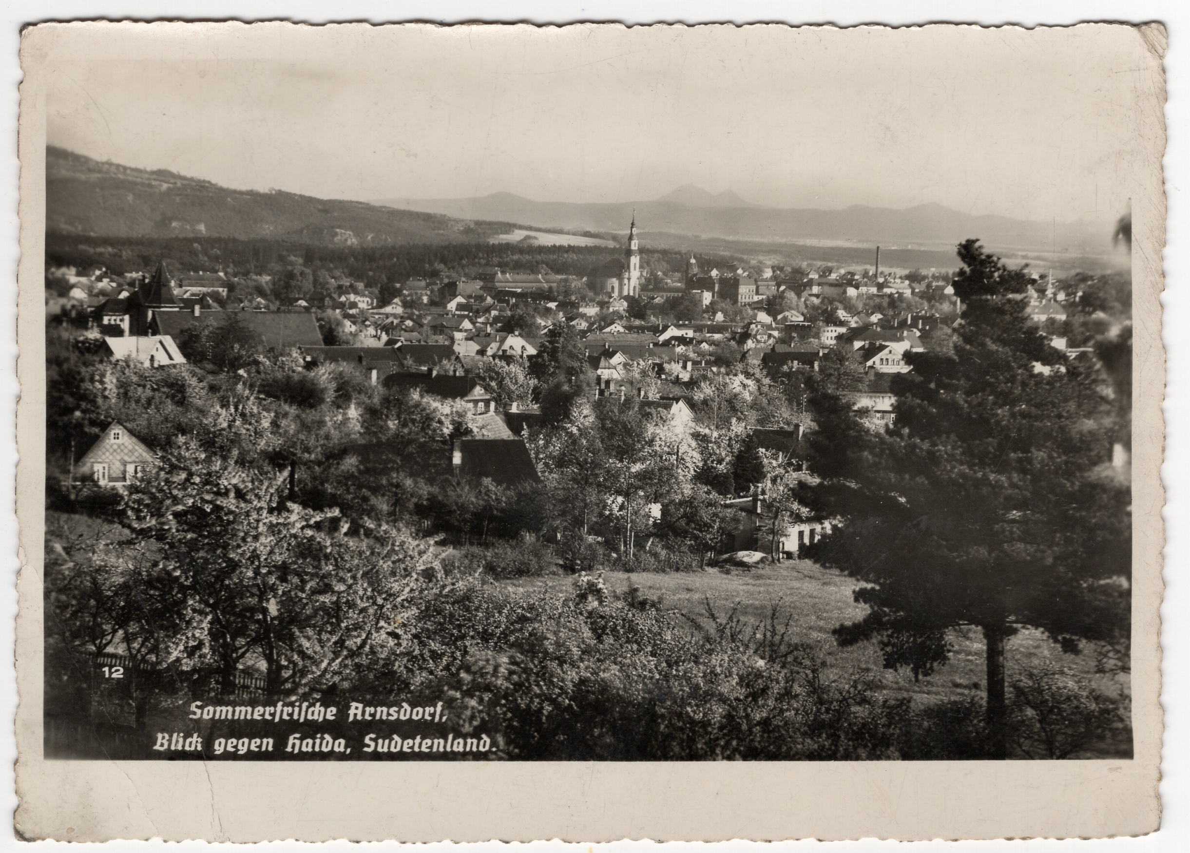 Stará Pohlednice HAIDA 1.9.1939 - Protektorát Nový bor