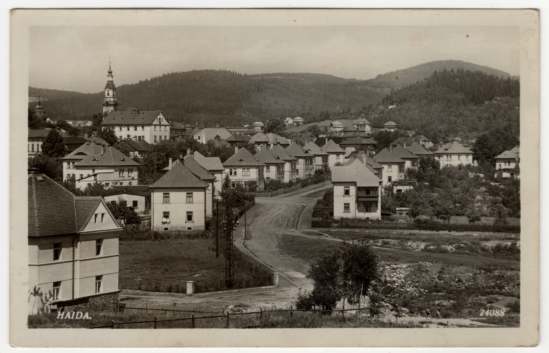 Stará Pohlednice HAIDA 14.7.1938 - Protektorát Nový bor