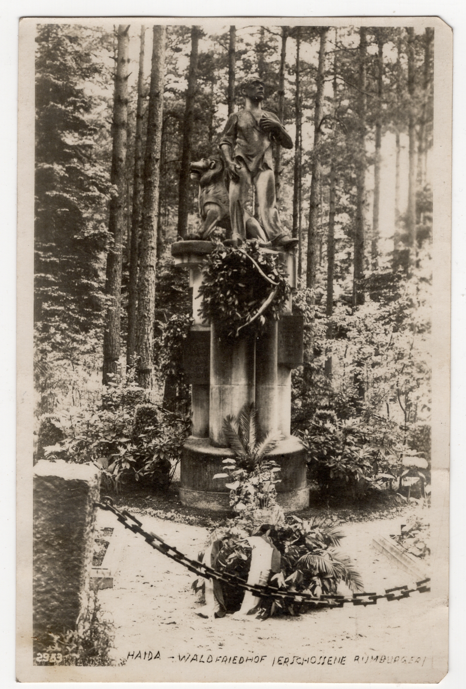 Stará Pohlednice HAIDA 26.9.1939 - Protektorát Nový bor