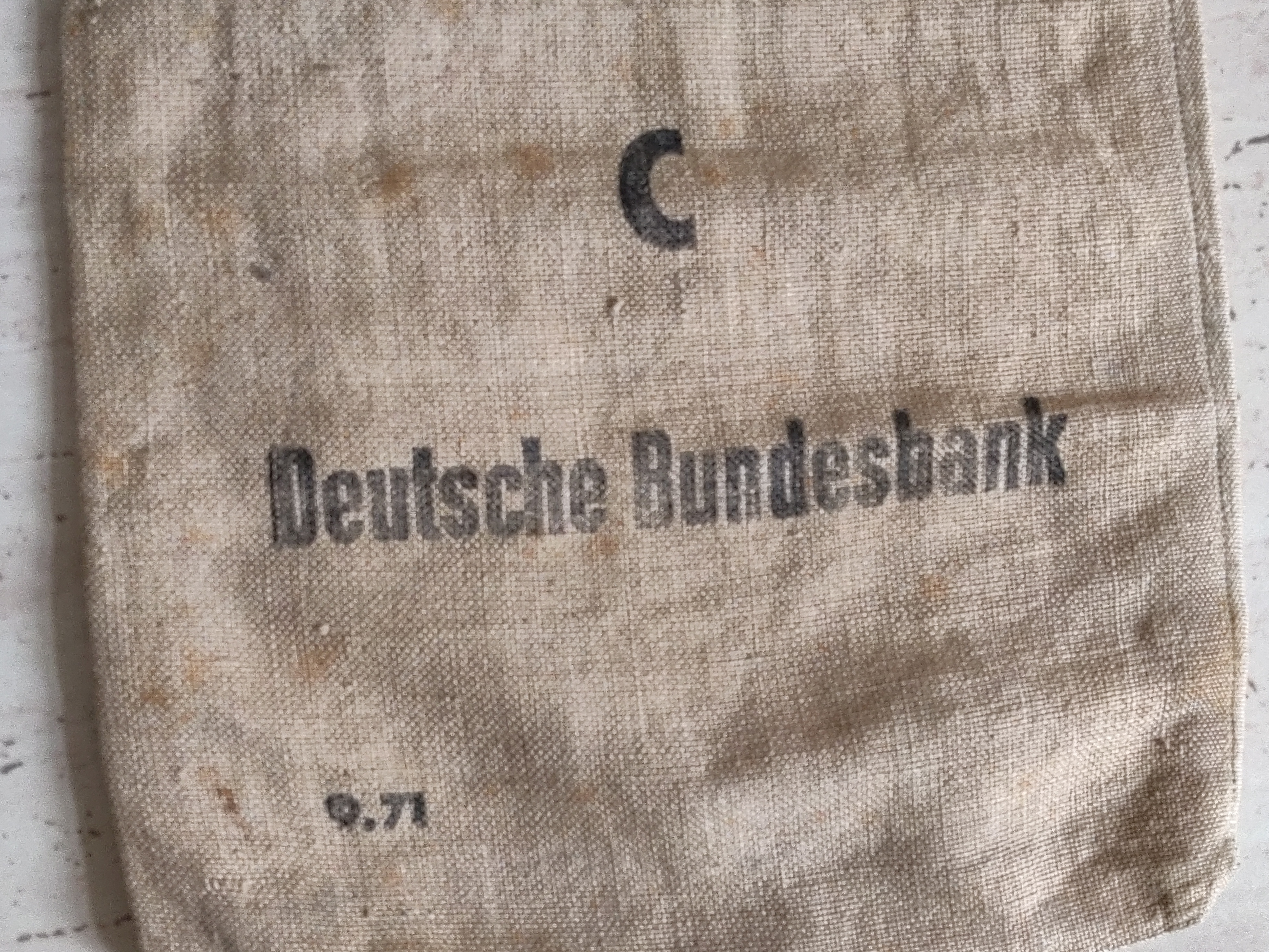 Starý Německý pytlík na peníze