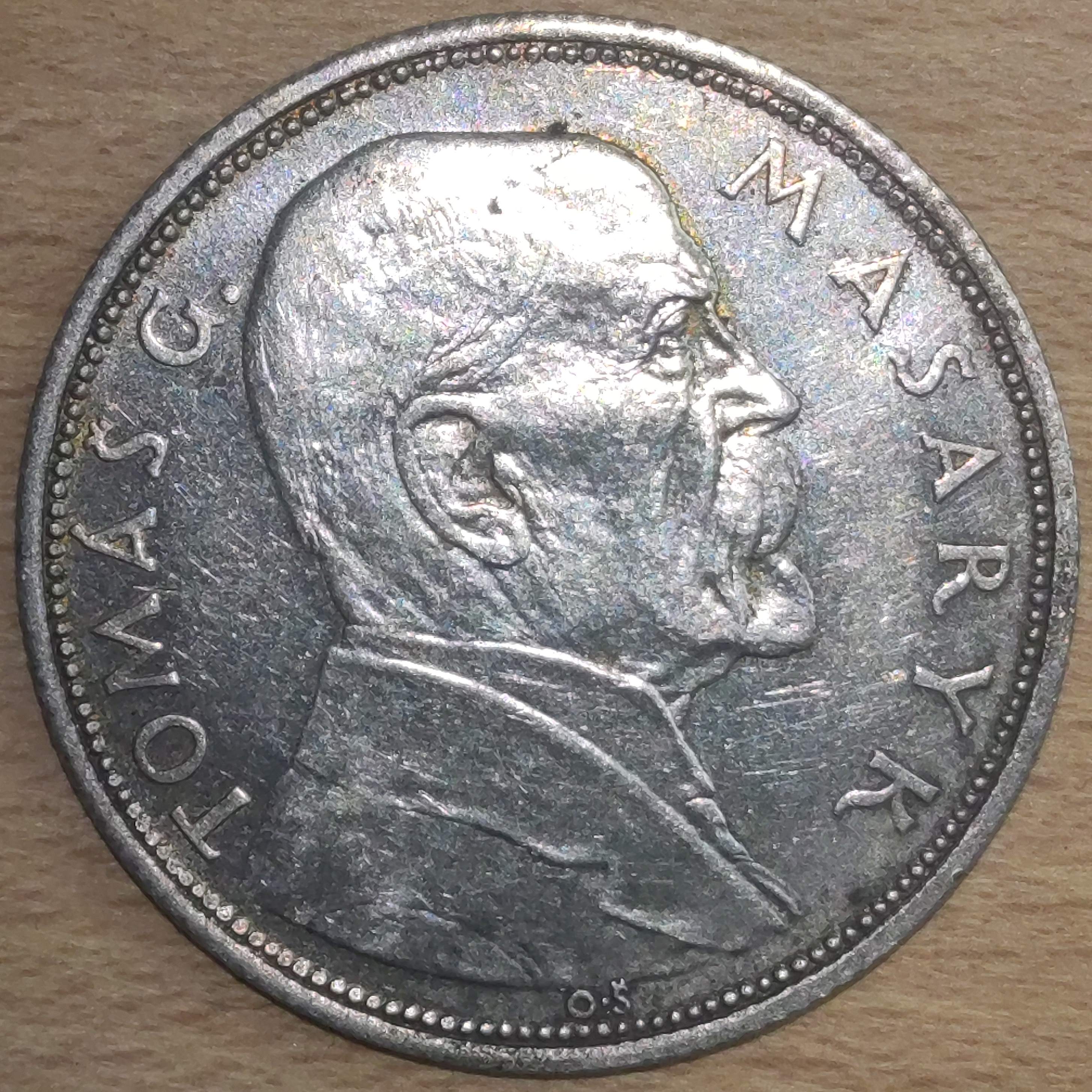 Stříbrná mince 10 Kč, 1928, Československo, 10. výročí nezávislosti ( 4011 )